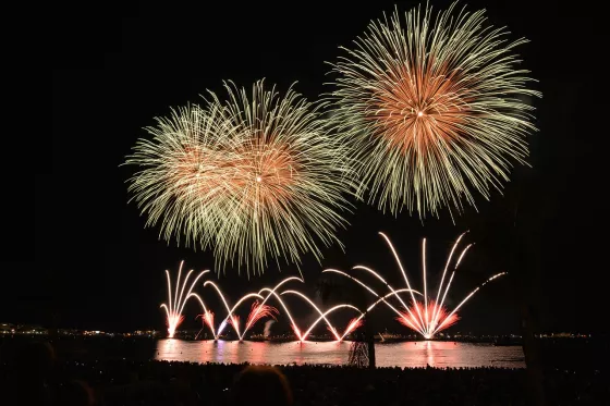 Feuerwerk am Nachthimmel