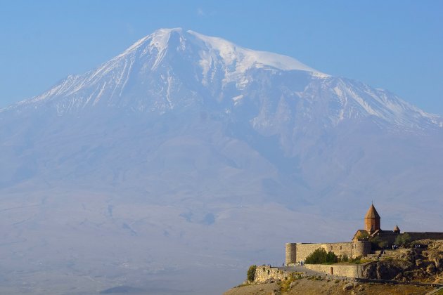 Kloster Khor Virap mit Blick auf den Berg Ararat, Armenien