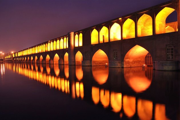 C-o-Se Paul-Brücke mit 33 Bögen im Iran