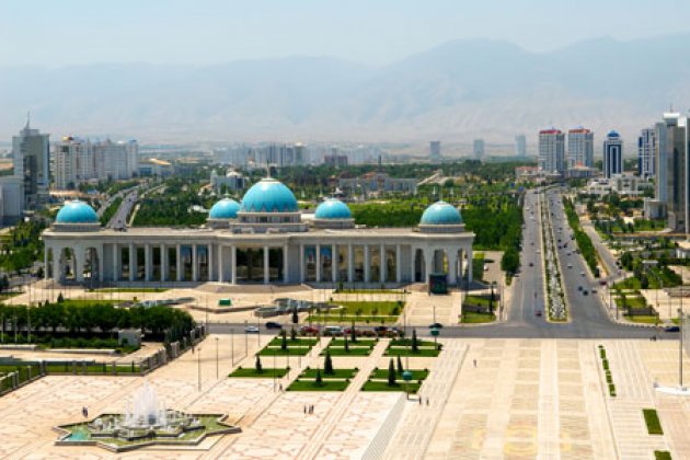 Seidenstraße durch Aschgabat, Turkmenistan 