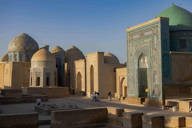 Shah-i-Zinda Mausoleen Samarkand, historische Gräber